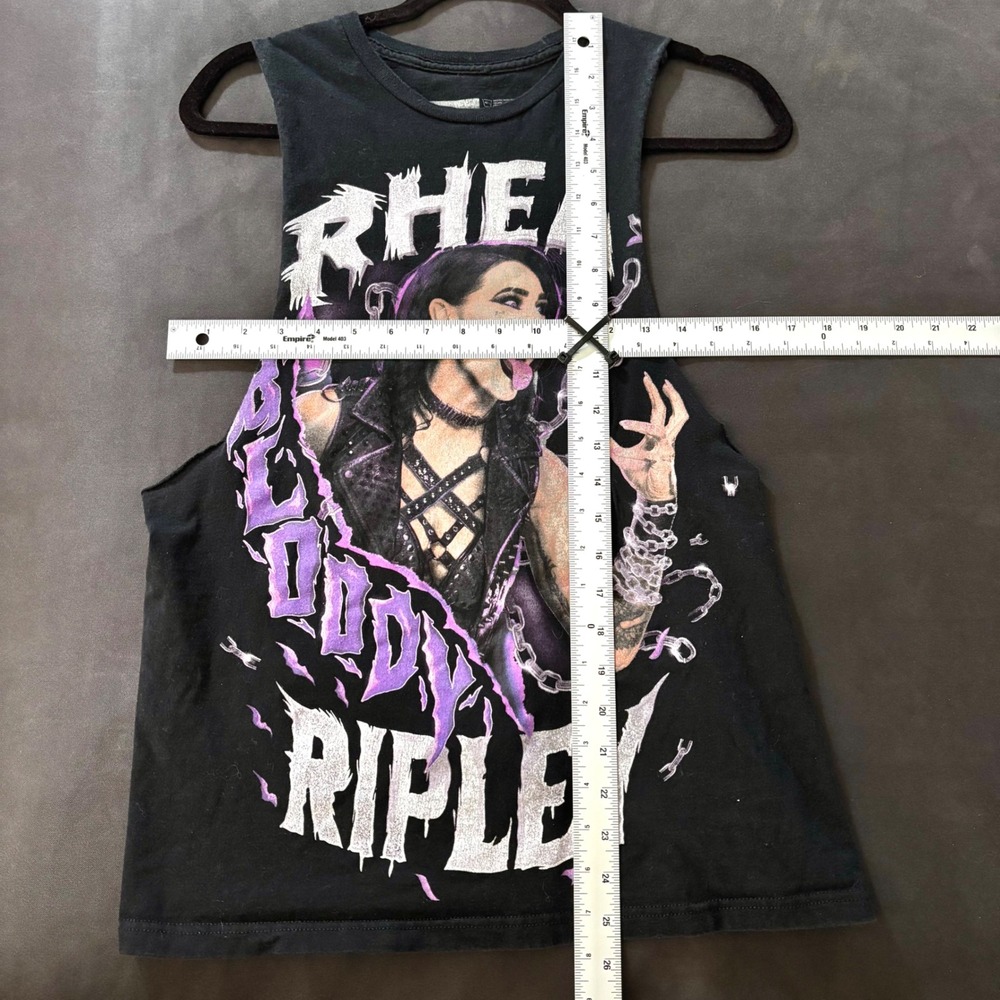 WWE Rhea Ripley "Bloody Ripley" DIY Cut Sleeve Tee - Picture 4 of 5